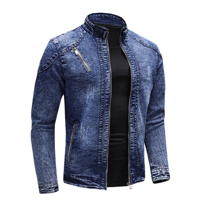 
                  
                    Autumn Winter Men's Denim Jackets Fashion Retro Zipper Biker Windbreaker Work Jean Coats for Men Fleece Warm Jackets Clothing
                  
                