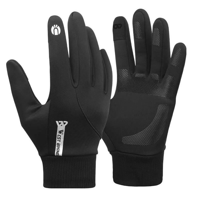 WEST BIKING Cycling Gloves Autumn Winter Full Fingers Motorcycle Gloves Men Women Touch Screen MTB Outdoor Sports Biycle Gloves