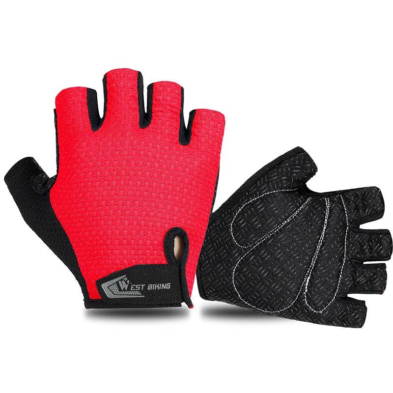 
                  
                    WEST BIKING Summer Motorcycle Fingerless Gloves Bicycle Accessories Mtb Cycling Gloves Half Finger Sport Fitness Crossfit Mitts
                  
                