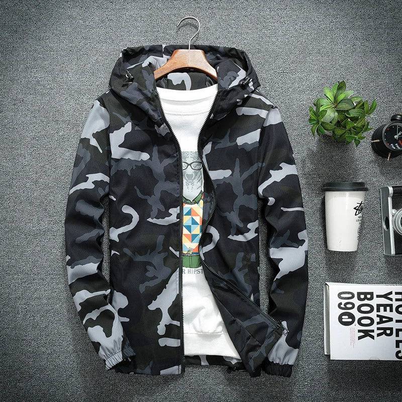 
                  
                    DIMUSI Mens Jackets Spring Men Casual Windbreaker Camouflage Hooded Coats Mens Fashion Slim Hip Hop Bomber Jackets Clothing 5XL
                  
                