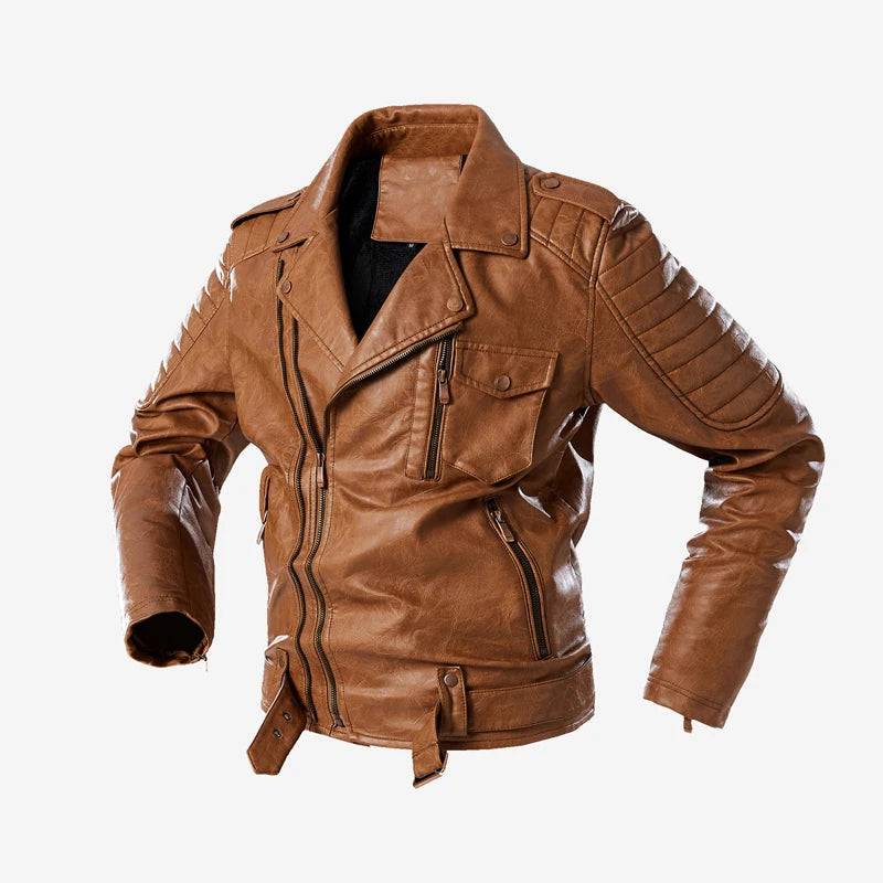 
                  
                    Autumn Winter Men's Leather Jacket Fashion Man Street Wear Motorcycle PU Jacket Casual Warm Zipper Leather Coats Men Clothing
                  
                