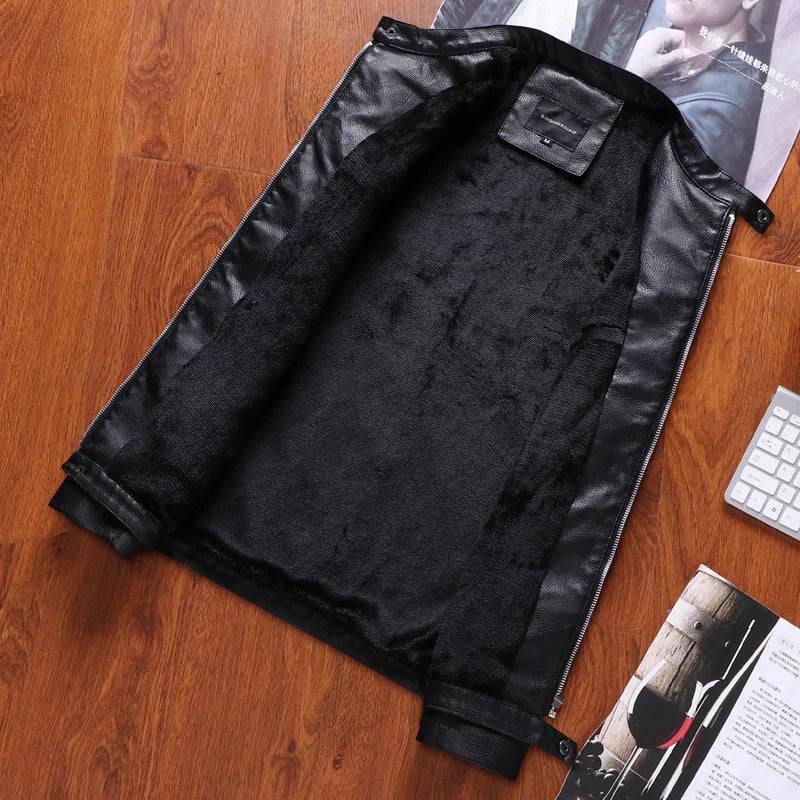 
                  
                    DIMUSI Men's PU Leather Jacket Fashion Mens Retro Warm Jackets Casual Faux Leather Motorcycle Jackets Biker Coats Mens Clothing
                  
                