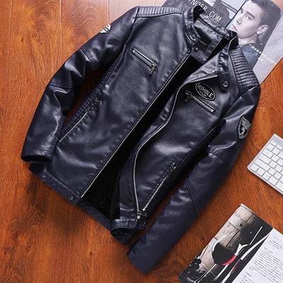 
                  
                    DIMUSI Men's PU Leather Jacket Fashion Mens Retro Warm Jackets Casual Faux Leather Motorcycle Jackets Biker Coats Mens Clothing
                  
                