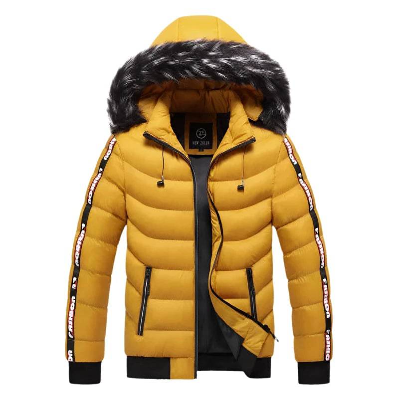 DIMUSI Winter Men Padding Jacket Fashion Male Cotton Down Thermal Parkas Casual Outwear Windbreaker Hooded Coats Man Clothing