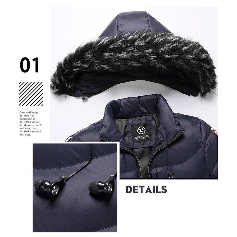 
                  
                    DIMUSI Winter Men Padding Jacket Fashion Male Cotton Down Thermal Parkas Casual Outwear Windbreaker Hooded Coats Man Clothing
                  
                