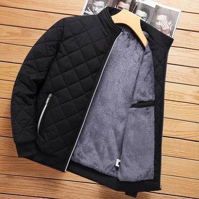 
                  
                    Winter Mens Padded Jacket Fashion Diamond Pattern Fleece Lined Warm Jacket Outdoor Men Cotton Thermal Windbreaker Coats Clothing
                  
                