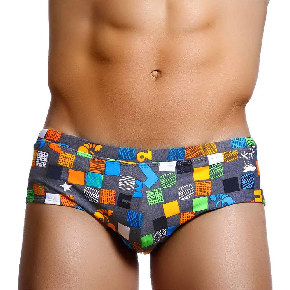 
                  
                    Sexy Summer Men Swimwear Swimsuits Square Graffiti Surf Swim Boxer Briefs Bikini Shorts Beach Trunks Boardshorts Brazilian Cut
                  
                