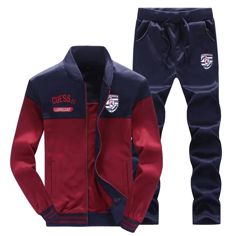 
                  
                    BOLUBAO 2024 New Men Trendy Sports Sets Fashion Brand Men's Baseball Jacket + Pants Sportswear Long Sleeve Tracksuit Set Male
                  
                