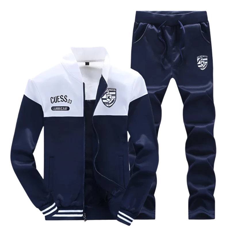 BOLUBAO 2024 New Men Trendy Sports Sets Fashion Brand Men's Baseball Jacket + Pants Sportswear Long Sleeve Tracksuit Set Male