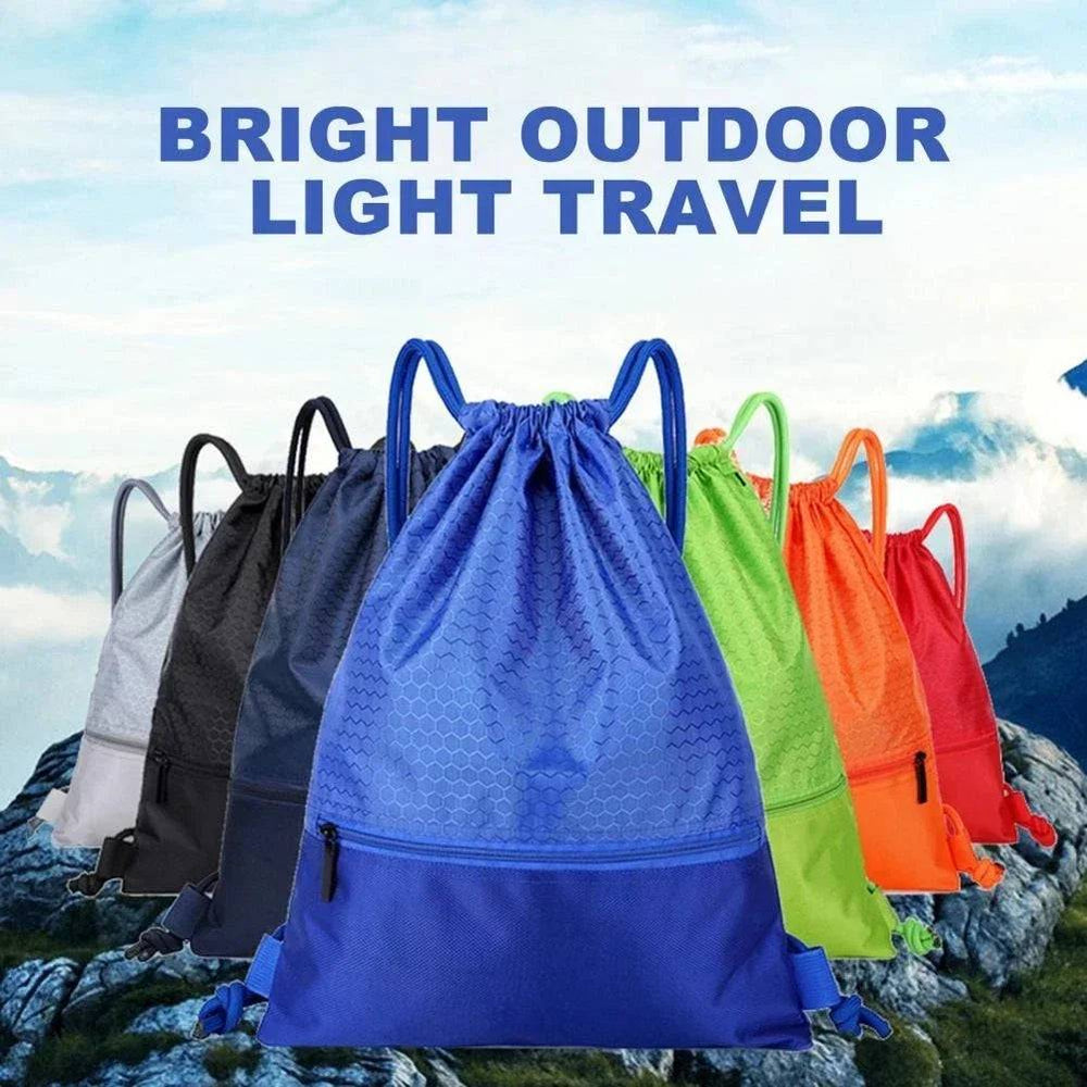 
                  
                    Outdoor Foldable Waterproof Gym Bag Fitness Backpack Drawstring Shop Pocket Hiking Camping Beach Swimming Men Women Sports Bags
                  
                