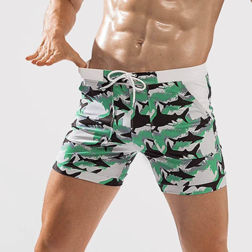 
                  
                    Heavywood Summer Men's Beach Swimming Trunks Drawstring Elastic Waist Swimsuit Shorts Man Plus Size Quick Drying Swimwear Shorts
                  
                