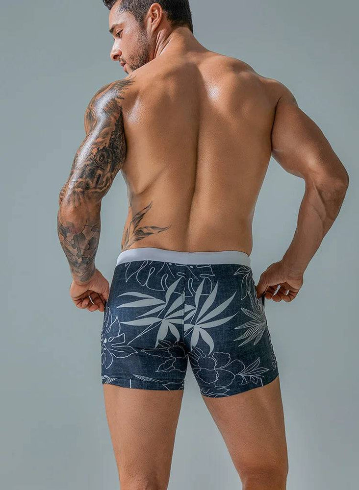 
                  
                    Heavywood Summer Men's Beach Swimming Trunks Drawstring Elastic Waist Swimsuit Shorts Man Plus Size Quick Drying Swimwear Shorts
                  
                