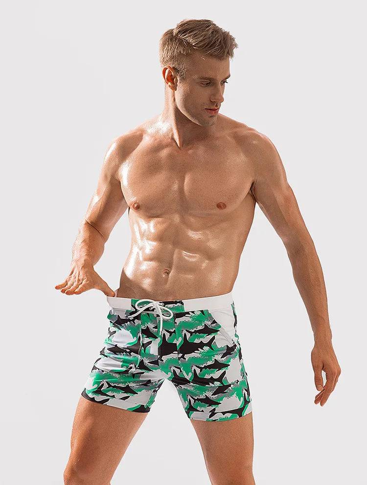 
                  
                    Heavywood Summer Men's Beach Swimming Trunks Drawstring Elastic Waist Swimsuit Shorts Man Plus Size Quick Drying Swimwear Shorts
                  
                