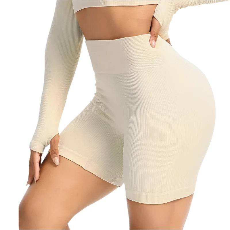 High Waist Shorts Women Gym Squat Proof Workout Fitness Biker Shorts Yoga Tights Push Up Running Gymwear