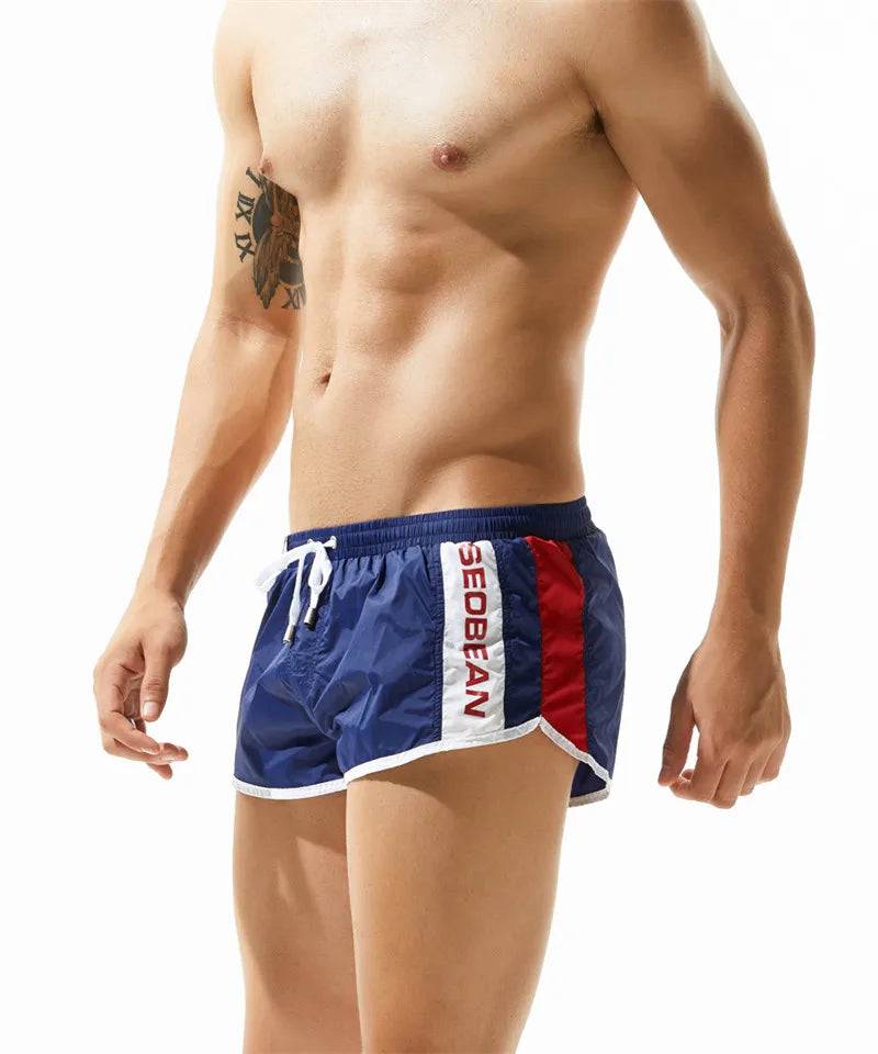 SEOBEAN Mens Shorts Bermuda Men Beach Shorts Gym Fitness Quick Dry Fashion Jogger Short Shorts Men Board Shorts