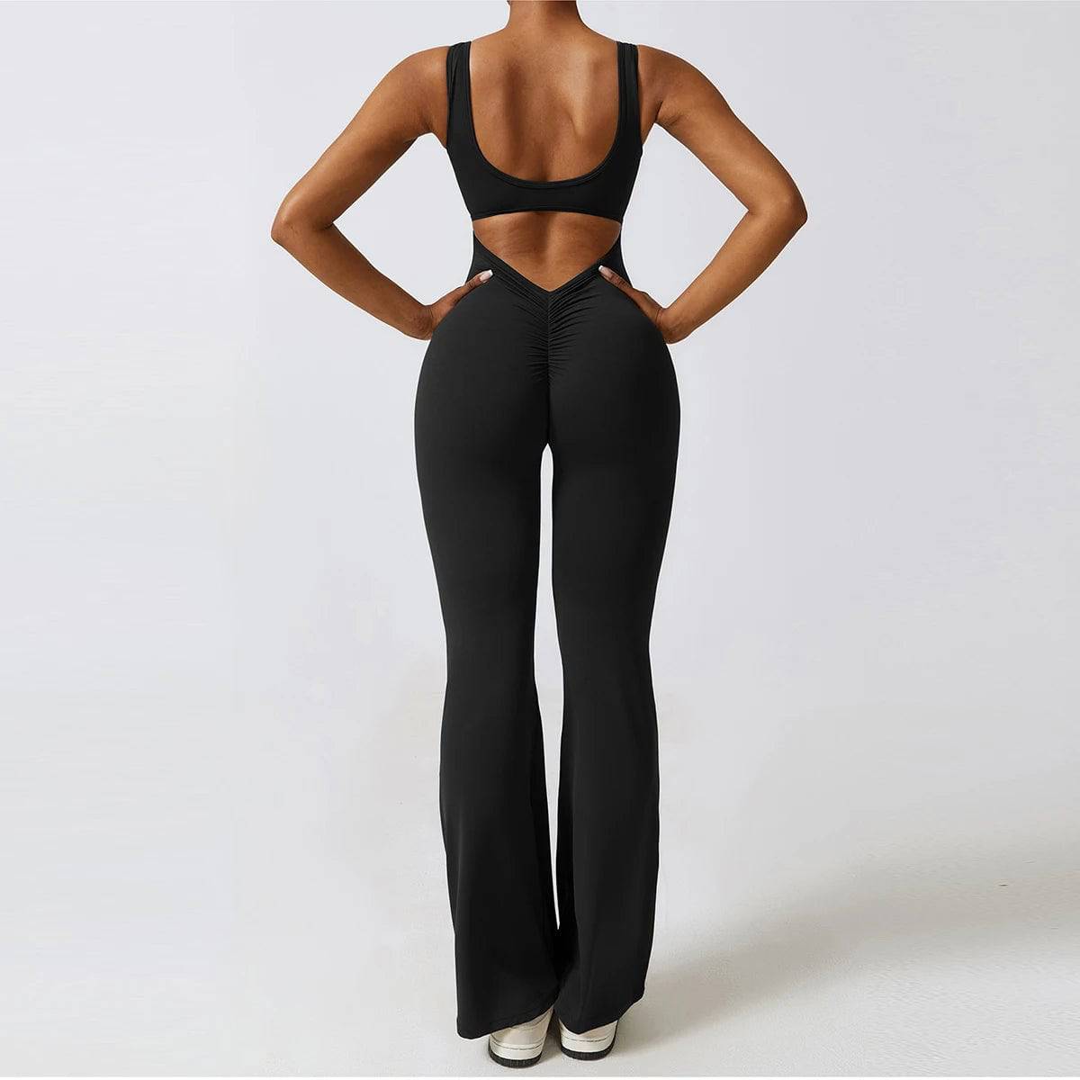 
                  
                    Sexy Back V Jumpsuit Gym Set Women Training Yoga Suit Sportswear Women Sports Jumpsuit Fitness Rompers Stretch Workout Bodysuits
                  
                