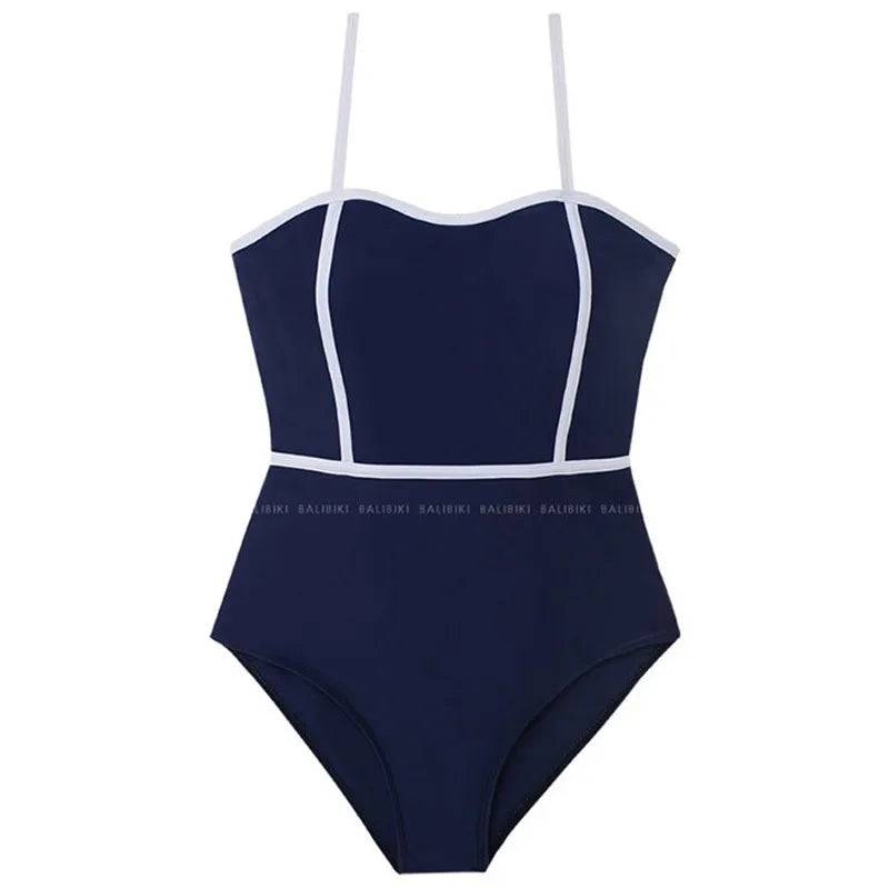 
                  
                    Sexy Korean Black Swimwear Woman One Piece Swimsuits Female Bandeau Monokini Bathing Suits Swimming for Women Bathers 2024 New
                  
                