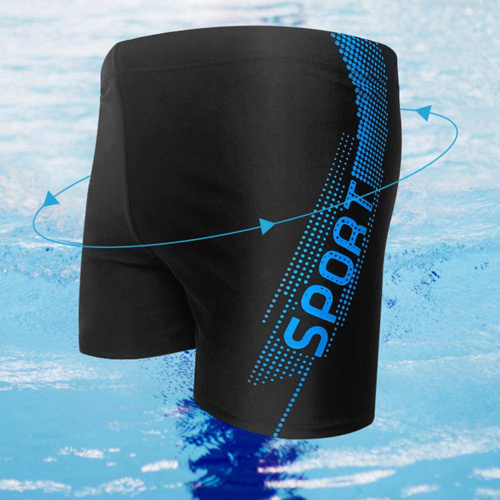 
                  
                    Swim Shorts Inner Drawstring Bathing Trunks Mid-rise Elastic Waistband Swimming Trunks Men Letter Print Beach Shorts Beachwear
                  
                