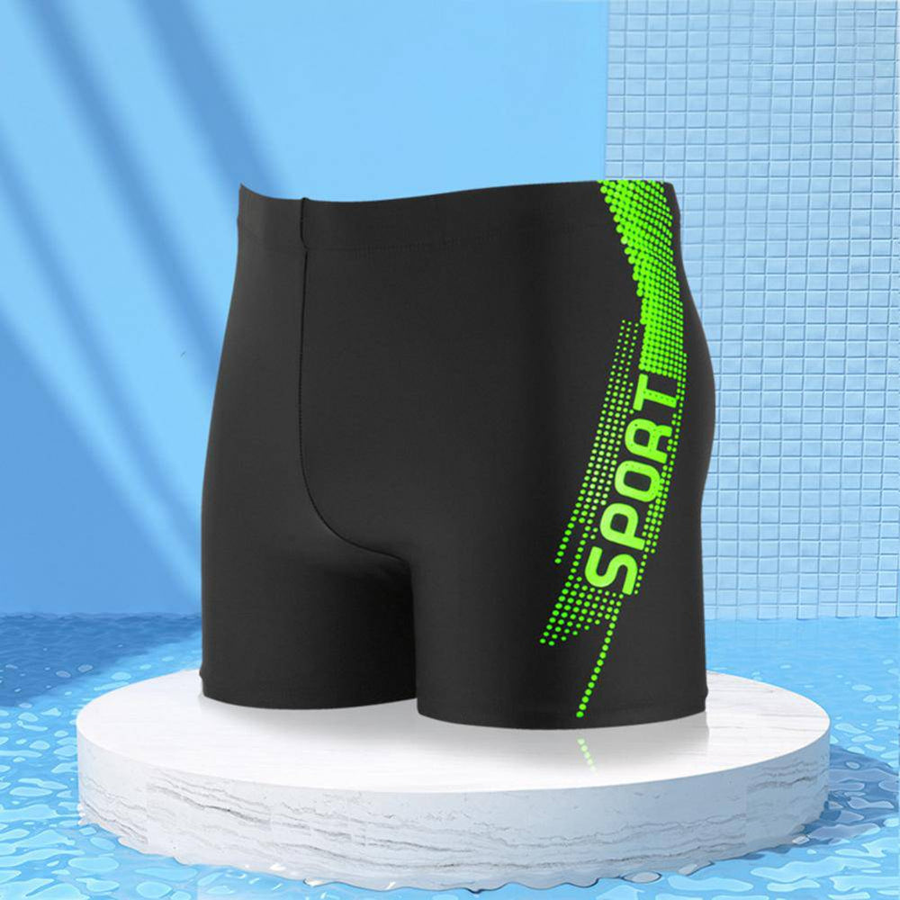 
                  
                    Swim Shorts Inner Drawstring Bathing Trunks Mid-rise Elastic Waistband Swimming Trunks Men Letter Print Beach Shorts Beachwear
                  
                