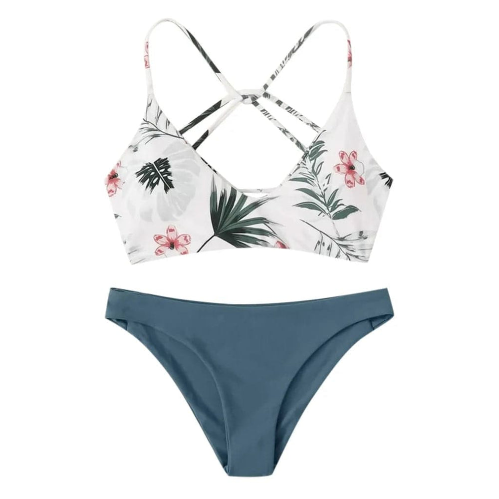 
                  
                    Fashion Floral Print Two Piece Swimsuit Bikini Set Women Push Up Y2k Swimwear Luxury Cover Up Tankini Set Summer Beach Mujer
                  
                