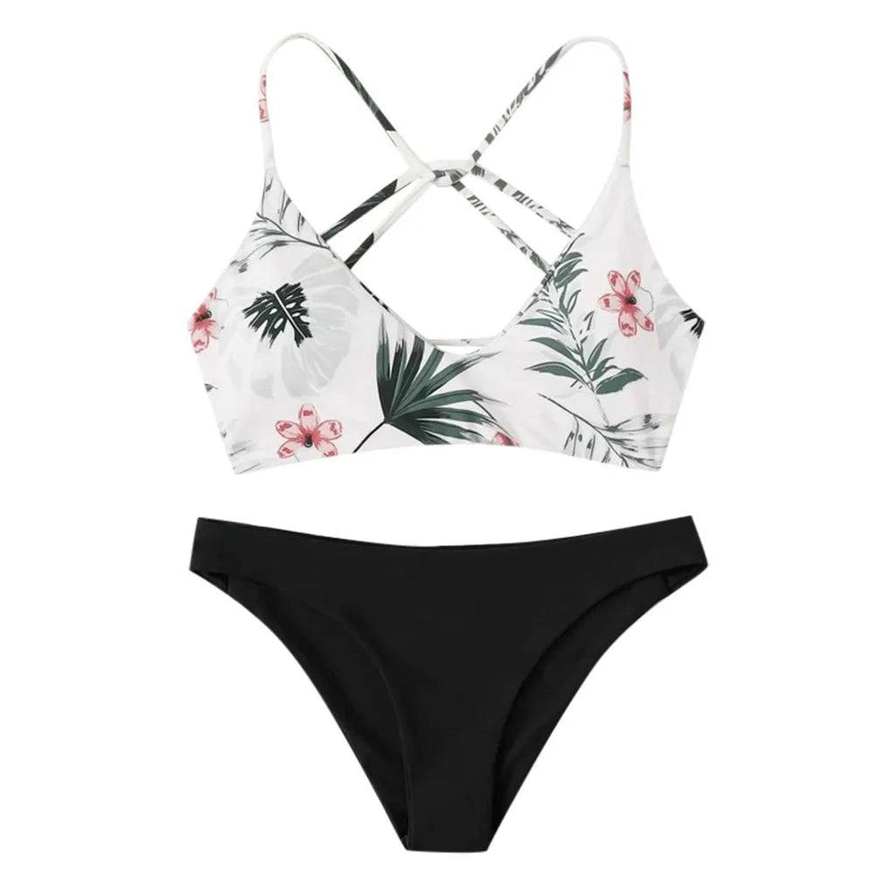 
                  
                    Fashion Floral Print Two Piece Swimsuit Bikini Set Women Push Up Y2k Swimwear Luxury Cover Up Tankini Set Summer Beach Mujer
                  
                