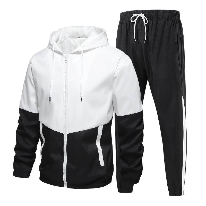 
                  
                    Spring Autumn Men's Casual Tracksuit Running Jogging Athletic Sports Set Fitness 2 Pieces Jacket + Sweatpants Track Suits 6XL
                  
                