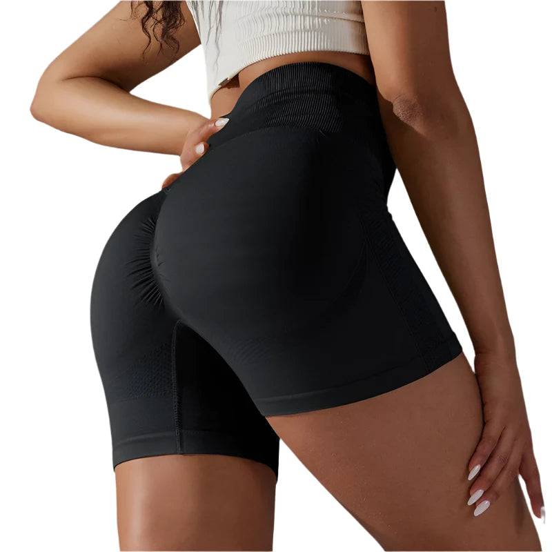 Yoga Shorts Women Fitness Shorts Running Cycling Shorts Breathable Sports Leggings High Waist Summer Workout Gym Elastic Tights