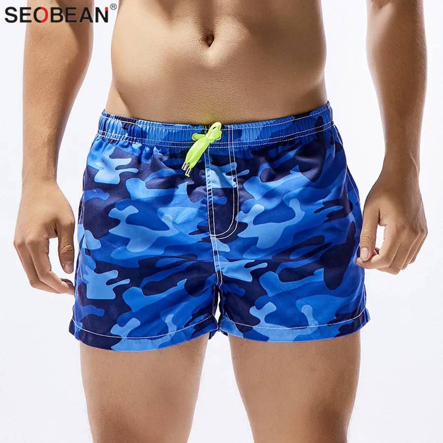 
                  
                    SEOBEAN Men's Board Shorts Men Camouflage Beach Shorts Male Summer Seaside Quick Dry Beachwear Bermudas Shorts With Pockets
                  
                