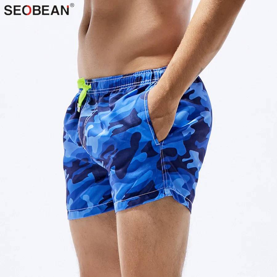 
                  
                    SEOBEAN Men's Board Shorts Men Camouflage Beach Shorts Male Summer Seaside Quick Dry Beachwear Bermudas Shorts With Pockets
                  
                