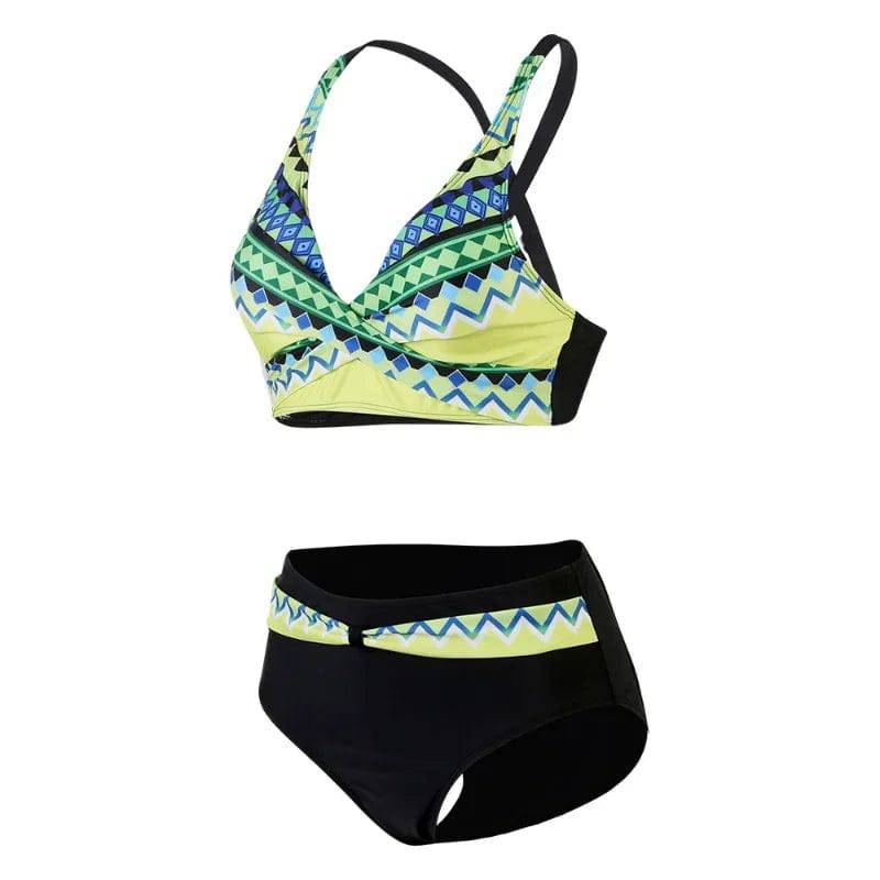 
                  
                    New Striped Print High Waist Bikini Sets Swimsuit For Women Cross Push Up Swimwear Female Two Pieces Bathing Suit Beachwear
                  
                