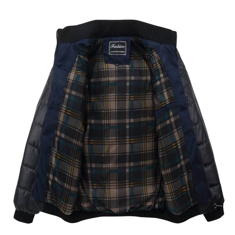 
                  
                    DIMUSI Winter Men Parkas Fashion Mens Cotton Thick Padded Jackets Male Casual PU Patchwork Design Outerwear Coats Clothing YA745
                  
                