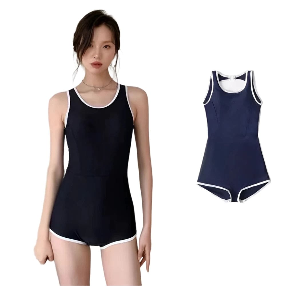 Quick Drying One-piece Swimsuit Women's Sports Suit Simple Swimsuit Japanese School Sports Uniform Cosplay Costumes