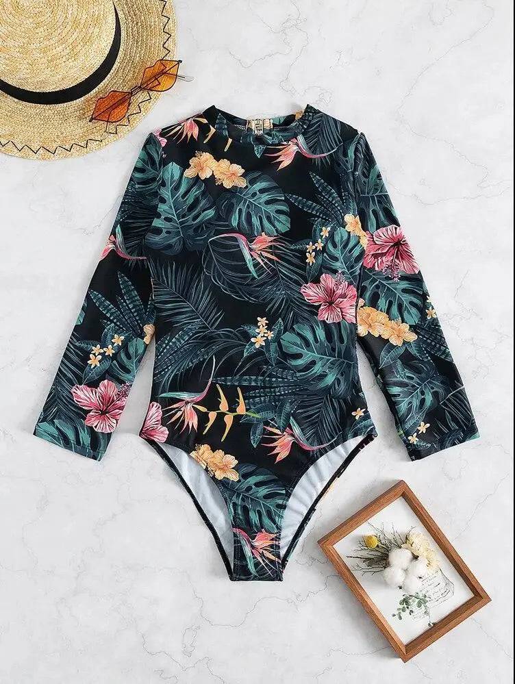 
                  
                    NADANBAO Women Long Sleeves One Piece Swimsuits Sexy Backless Swimwear Printing Body Suits Bathing Suit Summer Beach Wear
                  
                