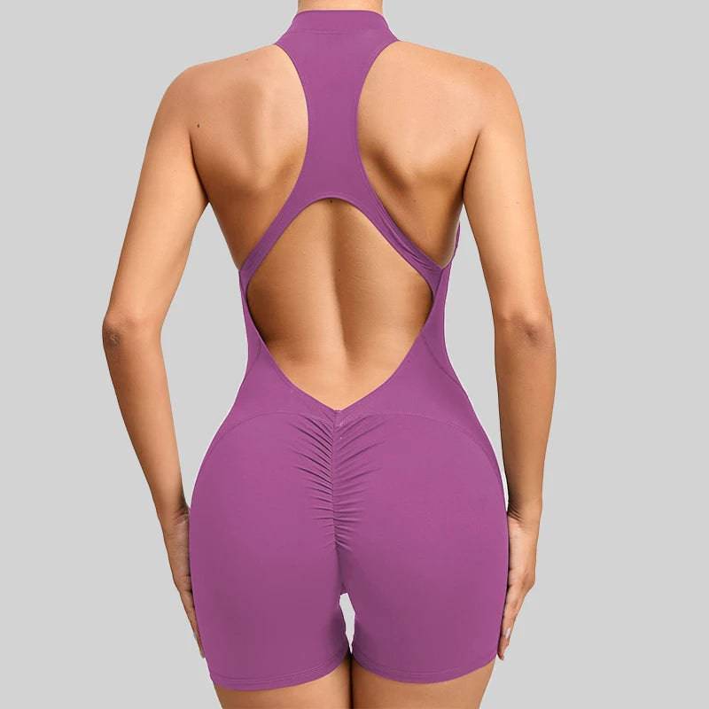 
                  
                    Short Sports Jumpsuit Sleeveless Gym Set Women Yoga Clothes Rompers Workout One-piece Suit Female Outdoor Recreation Bodysuits
                  
                