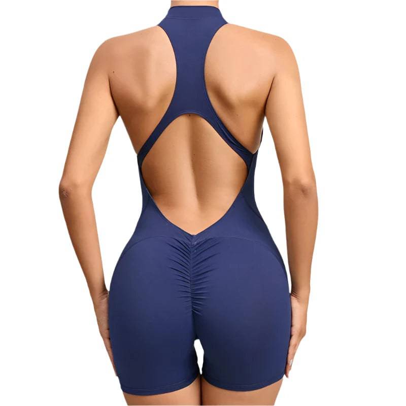 Short Sports Jumpsuit Sleeveless Gym Set Women Yoga Clothes Rompers Workout One-piece Suit Female Outdoor Recreation Bodysuits