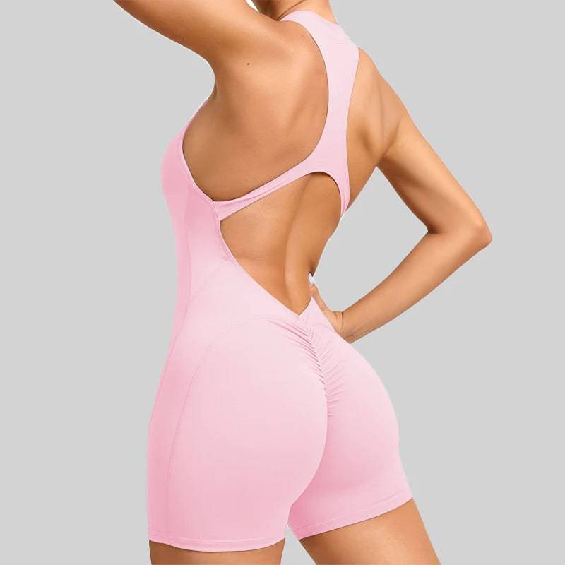 
                  
                    Short Sports Jumpsuit Sleeveless Gym Set Women Yoga Clothes Rompers Workout One-piece Suit Female Outdoor Recreation Bodysuits
                  
                