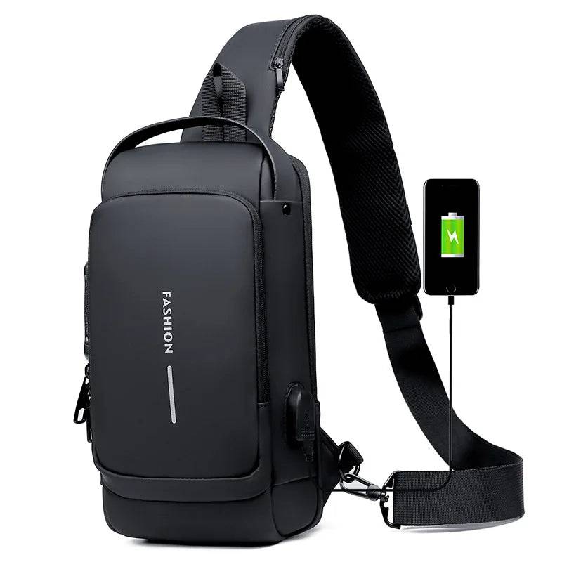 
                  
                    Polarshe Anti-Theft Usb Sling Chest Bags Multifunction Men's Shoulder Bag Crossbody Fashion Travel Pack Men's Motorcycle Bags
                  
                