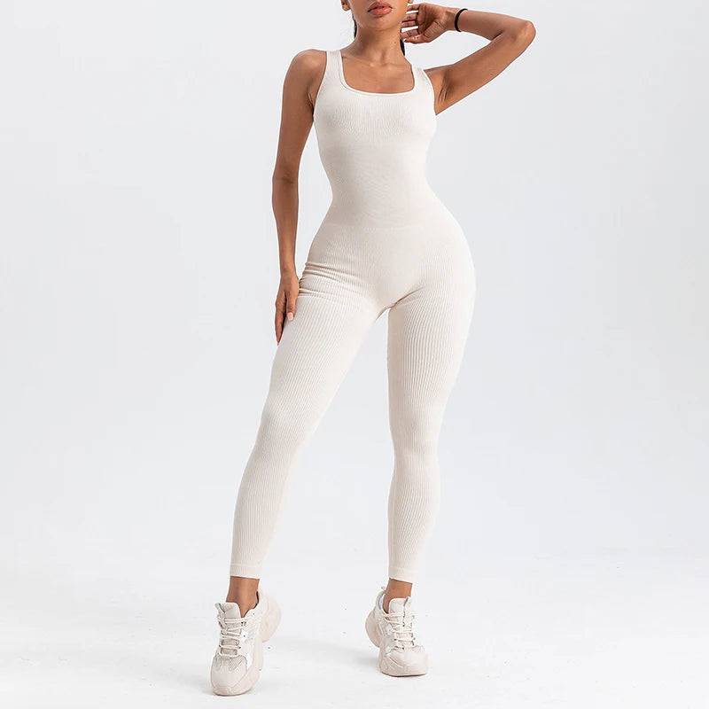 
                  
                    Women's Rompers Long Sleeve Skinny Bodycon Yoga Jumpsuits Ribbed Sports Fitness Casual Square Neck Playsuits Club Streetwear
                  
                