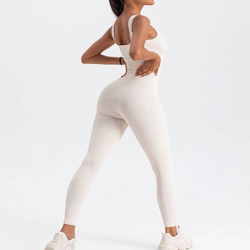 
                  
                    Women's Rompers Long Sleeve Skinny Bodycon Yoga Jumpsuits Ribbed Sports Fitness Casual Square Neck Playsuits Club Streetwear
                  
                