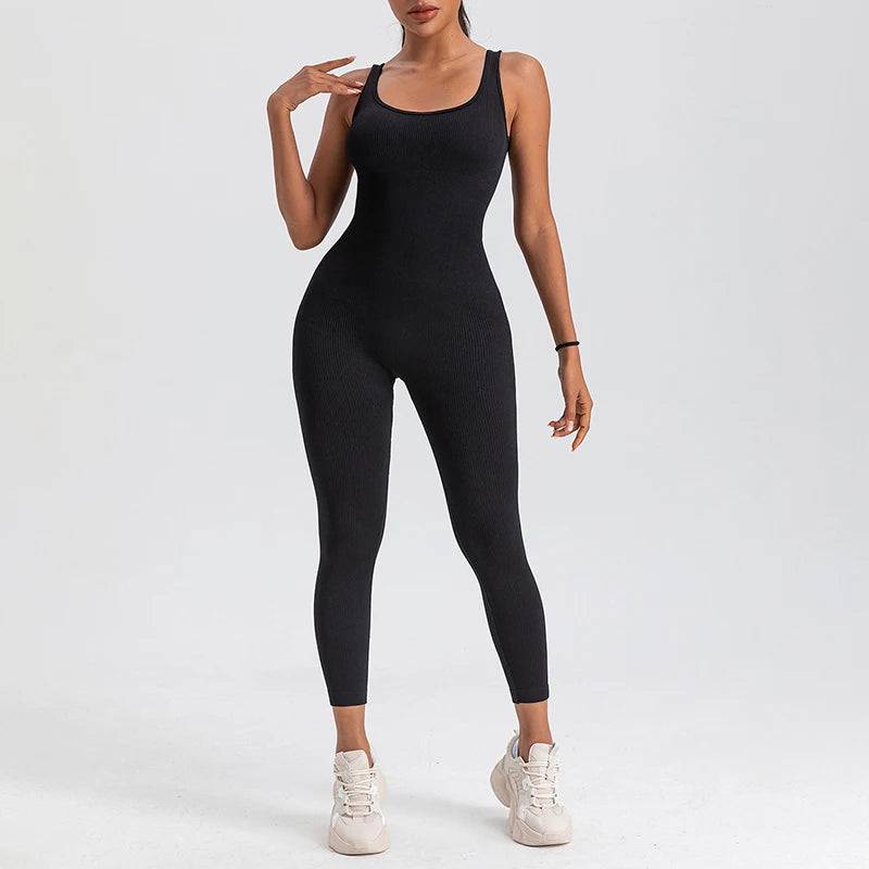 
                  
                    Women's Rompers Long Sleeve Skinny Bodycon Yoga Jumpsuits Ribbed Sports Fitness Casual Square Neck Playsuits Club Streetwear
                  
                