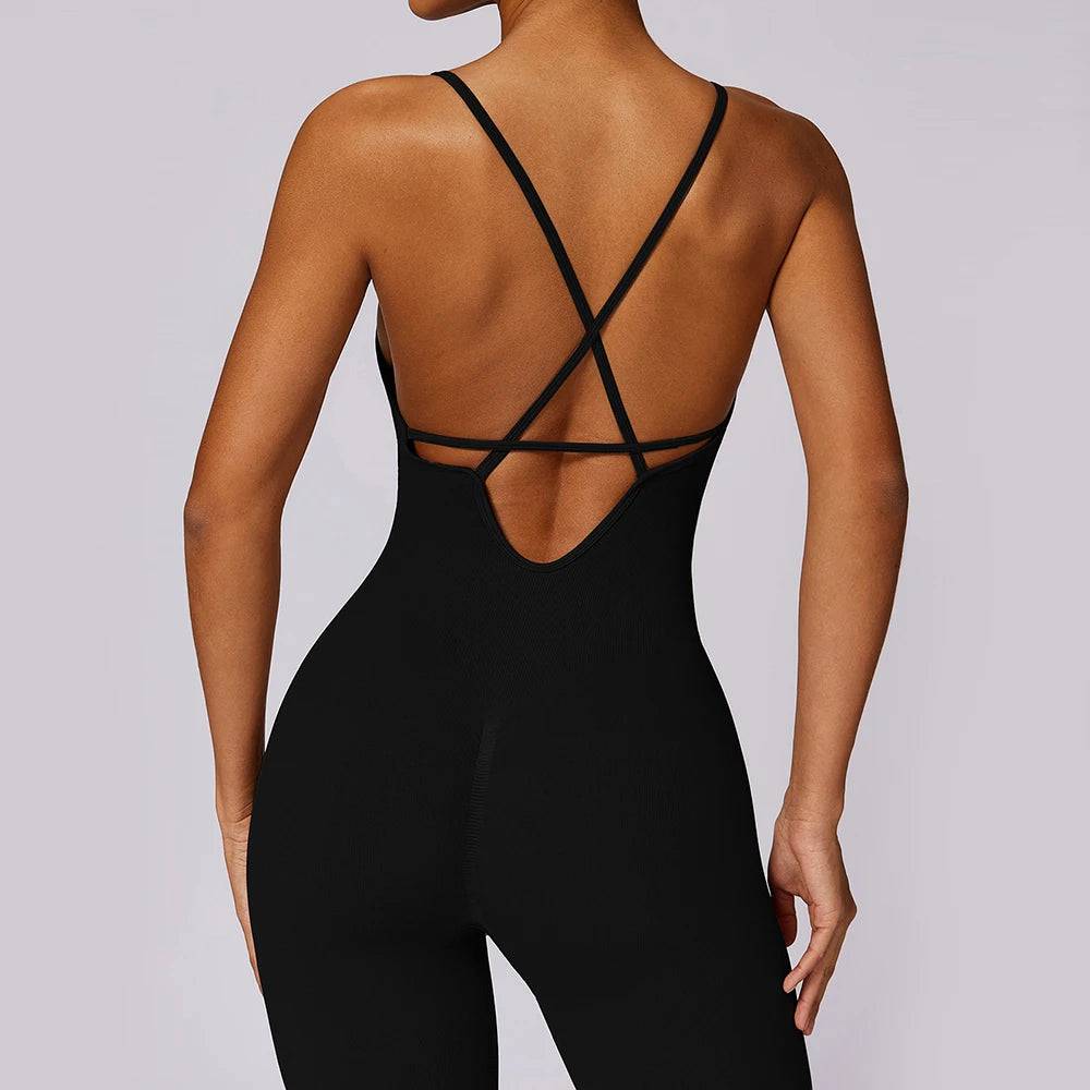 
                  
                    Women Sports Jumpsuit Gym Clothes One-piece Yoga Suit Backless Hollow-out Sleeveless Sportswear
                  
                