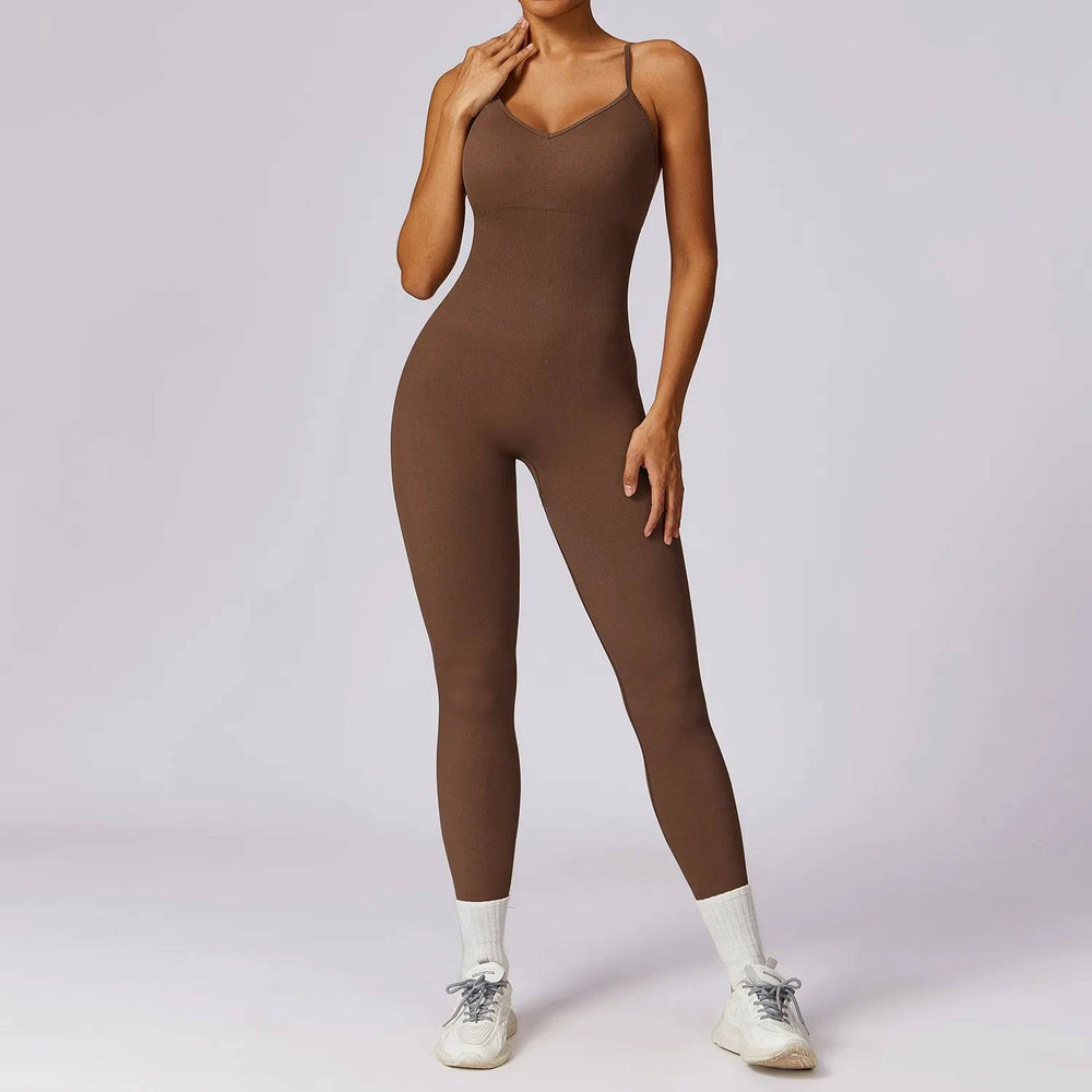 
                  
                    Women Sports Jumpsuit Gym Clothes One-piece Yoga Suit Backless Hollow-out Sleeveless Sportswear
                  
                