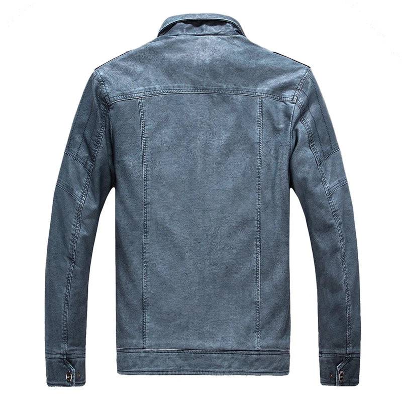 
                  
                    Autumn Winter Men's PU Leather Jacket Male Fleece Linner Motorcycle Coats Casual Warm Biker Leather Jackets Men Clothing
                  
                