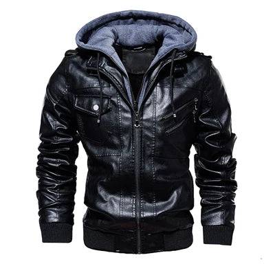 
                  
                    DIMUSI Winter Men's PU Leather Jacket Casual Man Motorcycle Leather Hooded Coats Male Slim Fit Business Leather Jackets Clothing
                  
                