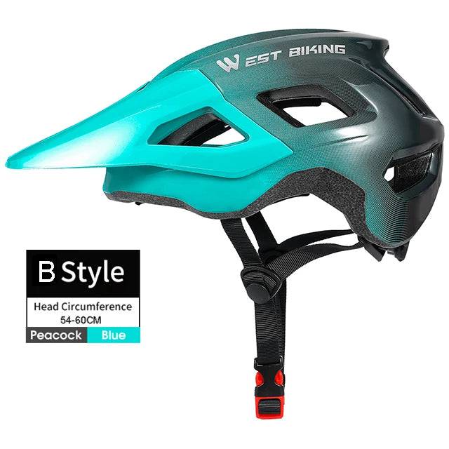 
                  
                    WEST BIKING MTB Bike Helmet Safety Cycling Road Bicycle Equipment Ultralight Sunshade Hat Integrally Molded Cycle Helmets Men
                  
                