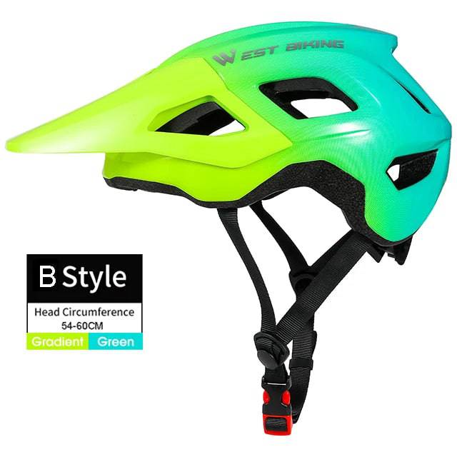 
                  
                    WEST BIKING MTB Bike Helmet Safety Cycling Road Bicycle Equipment Ultralight Sunshade Hat Integrally Molded Cycle Helmets Men
                  
                