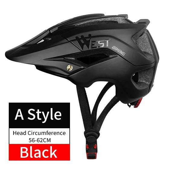 
                  
                    WEST BIKING MTB Bike Helmet Safety Cycling Road Bicycle Equipment Ultralight Sunshade Hat Integrally Molded Cycle Helmets Men
                  
                