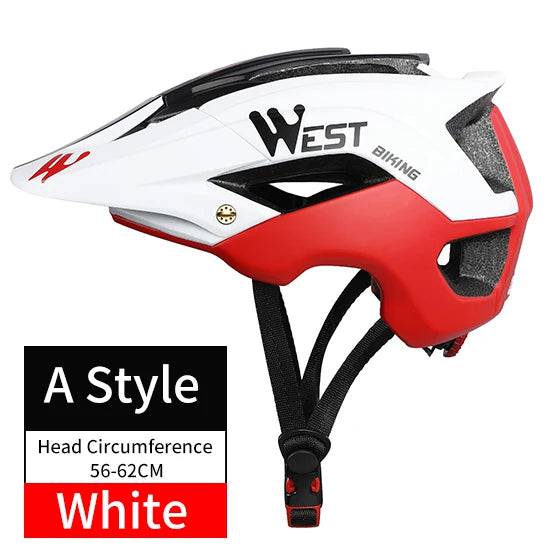 
                  
                    WEST BIKING MTB Bike Helmet Safety Cycling Road Bicycle Equipment Ultralight Sunshade Hat Integrally Molded Cycle Helmets Men
                  
                