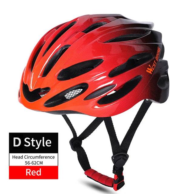 
                  
                    WEST BIKING MTB Bike Helmet Safety Cycling Road Bicycle Equipment Ultralight Sunshade Hat Integrally Molded Cycle Helmets Men
                  
                