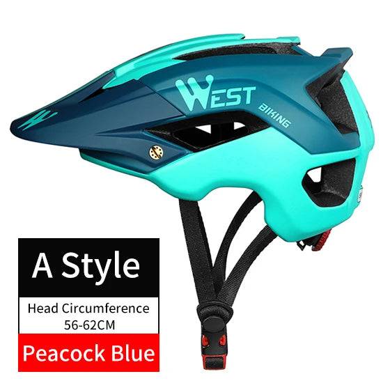 
                  
                    WEST BIKING MTB Bike Helmet Safety Cycling Road Bicycle Equipment Ultralight Sunshade Hat Integrally Molded Cycle Helmets Men
                  
                